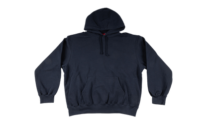 Satin Appliqué Hooded Sweatshirt "SS26 - Navy" SU27031