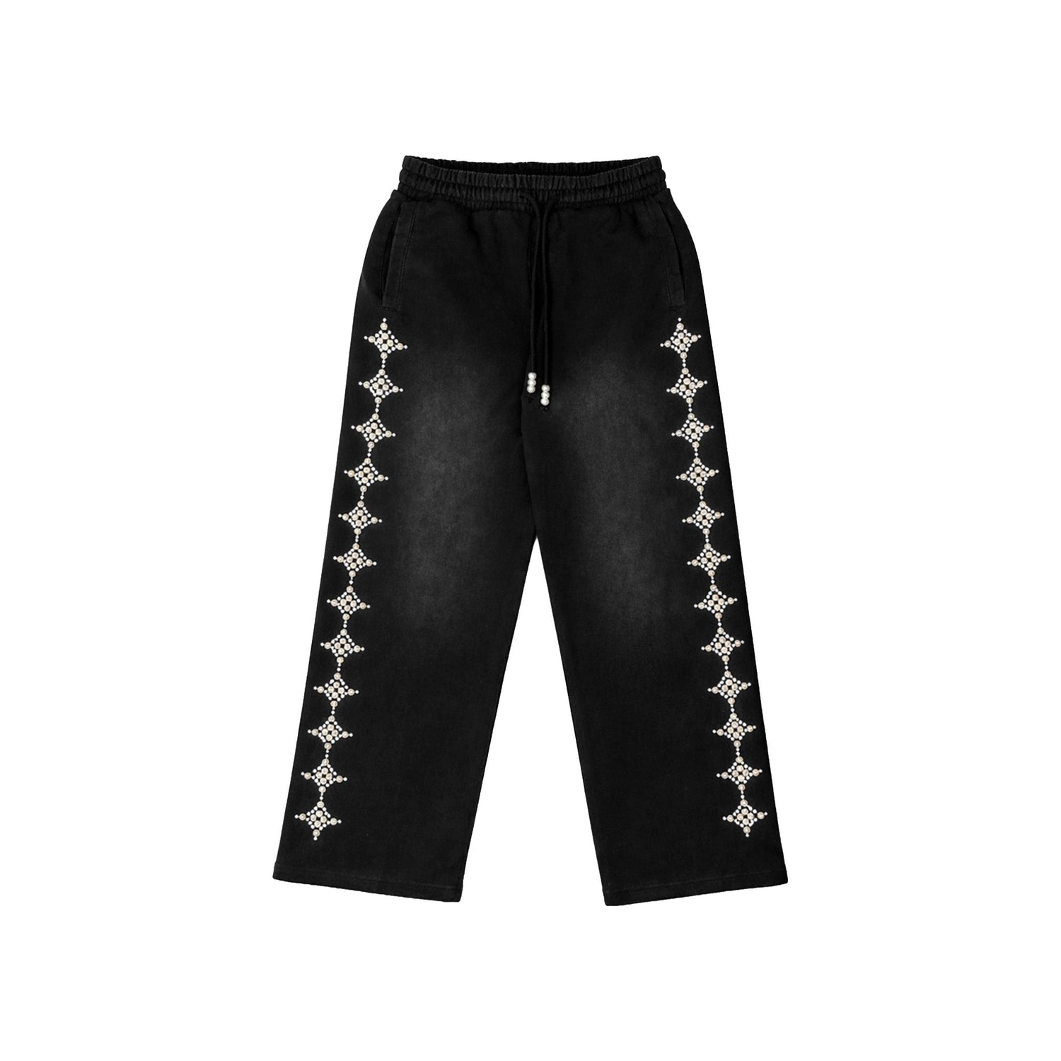 Commons Pearled Star Sweatpants Black