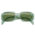 Prada PR 17WS 11R10E Transparent Sage Sunglasses