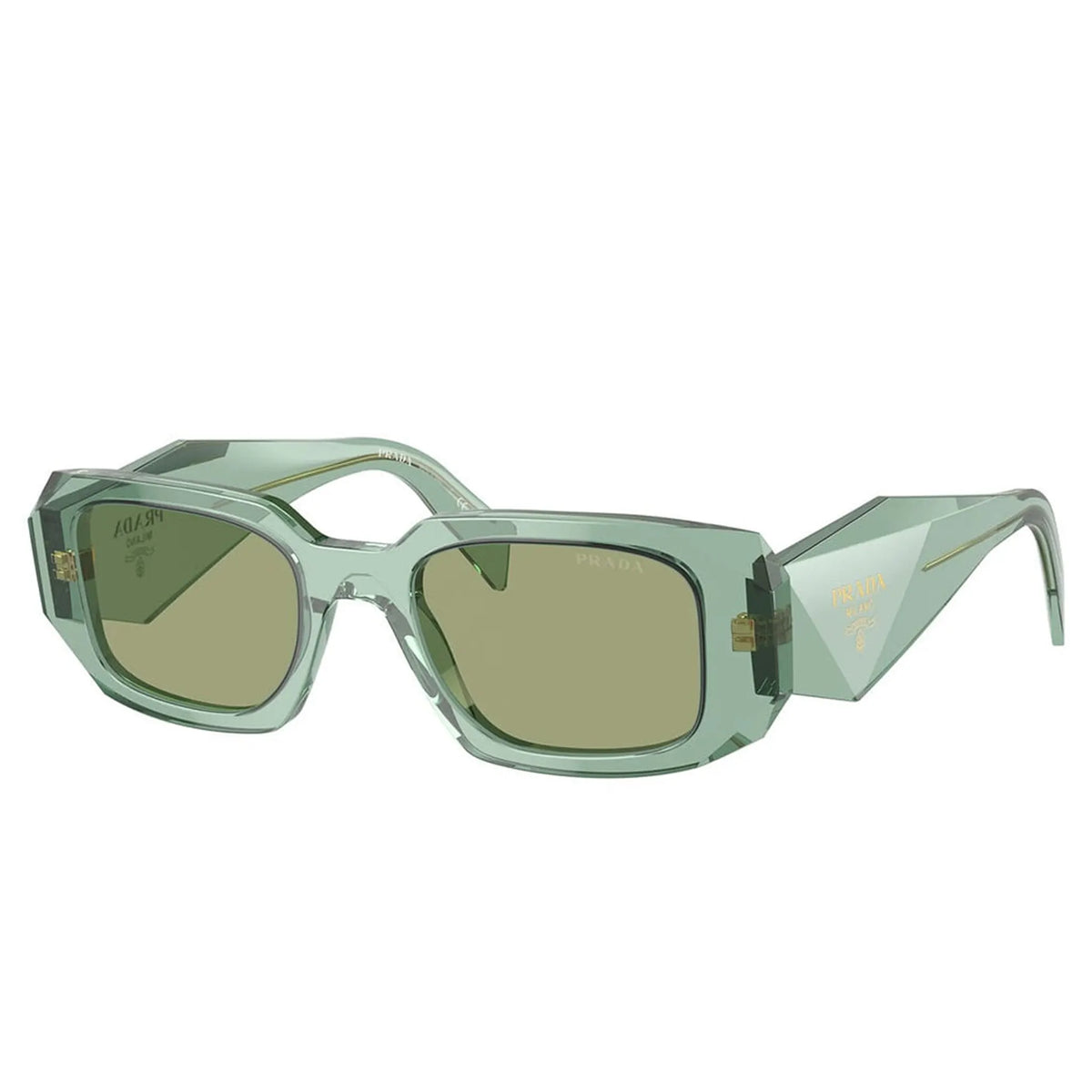 Prada PR 17WS 11R10E Transparent Sage Sunglasses