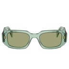 Prada PR 17WS 11R10E Transparent Sage Sunglasses