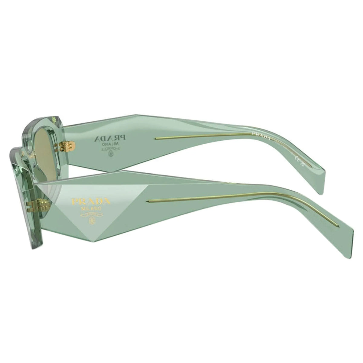 Prada PR 17WS 11R10E Transparent Sage Sunglasses