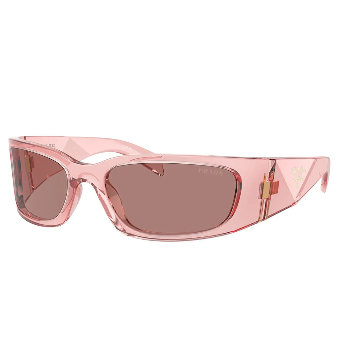 Prada PR A14S 19Q10D Transparent Peach Sunglasses