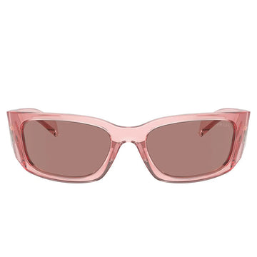 Prada PR A14S 19Q10D Transparent Peach Sunglasses