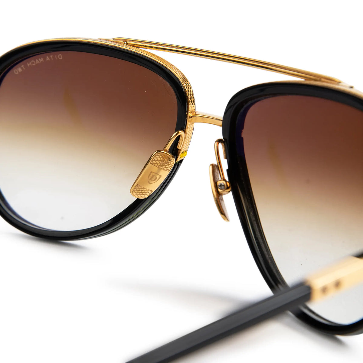 Preloved – Dita Eyewear Mach Two Black Gold Sunglasses