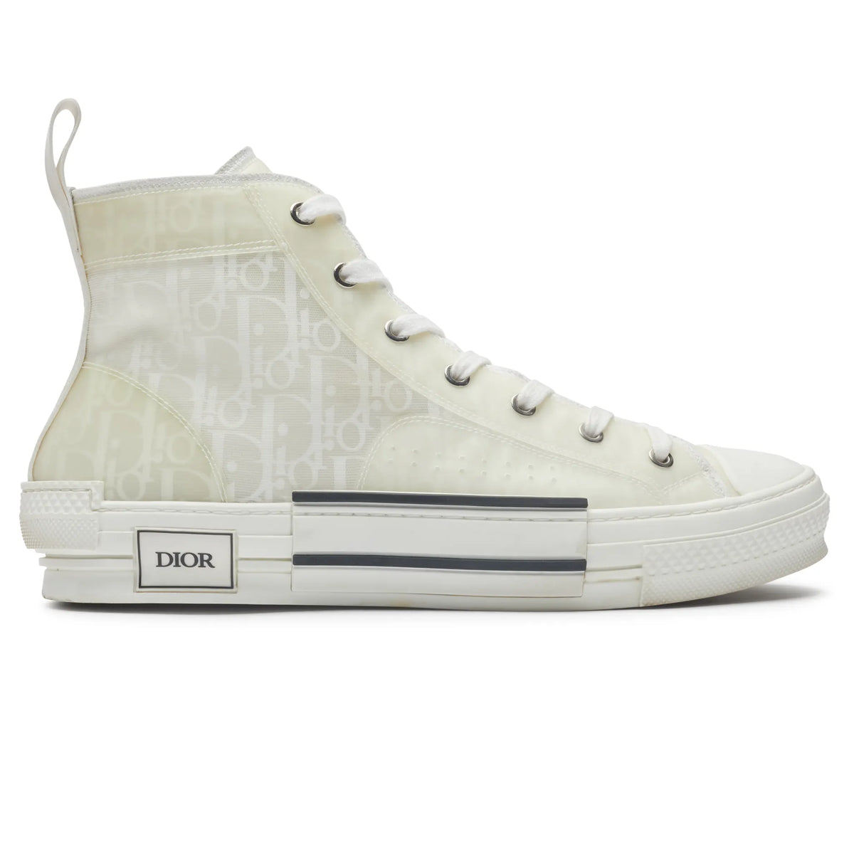 Preloved – Dior B23 Dior Oblique Canvas High White Sneaker