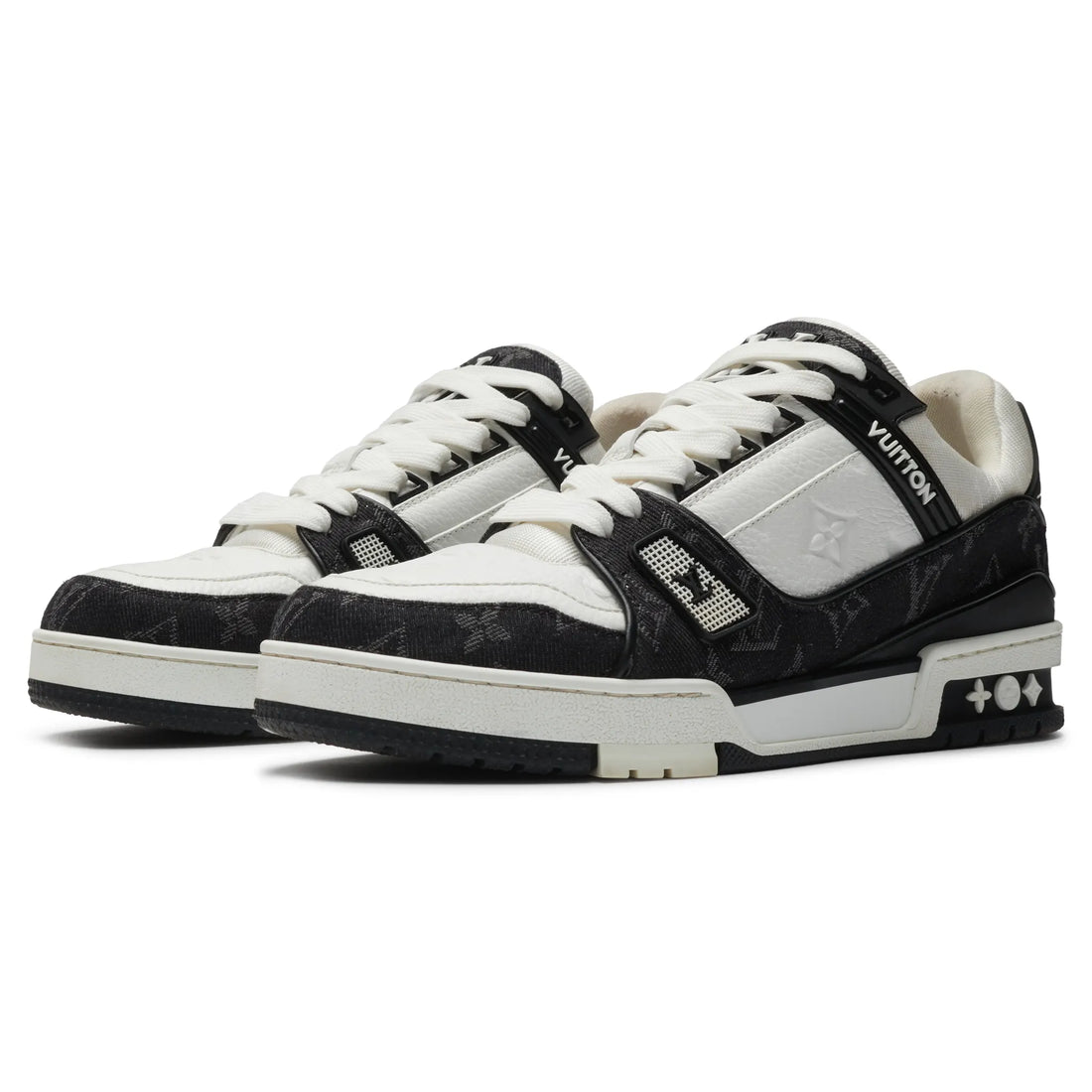 Preloved – Louis Vuitton LV Monogram Black Denim Sneaker
