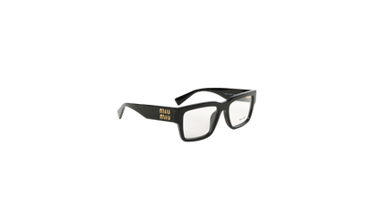 02XV Framed Clear Glasses WMNS "Black" 0MU 02XV 1AB1O1