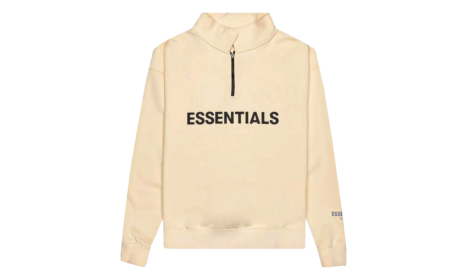 Essentials Mockneck Half Zip "Buttercream" 192HO202041F