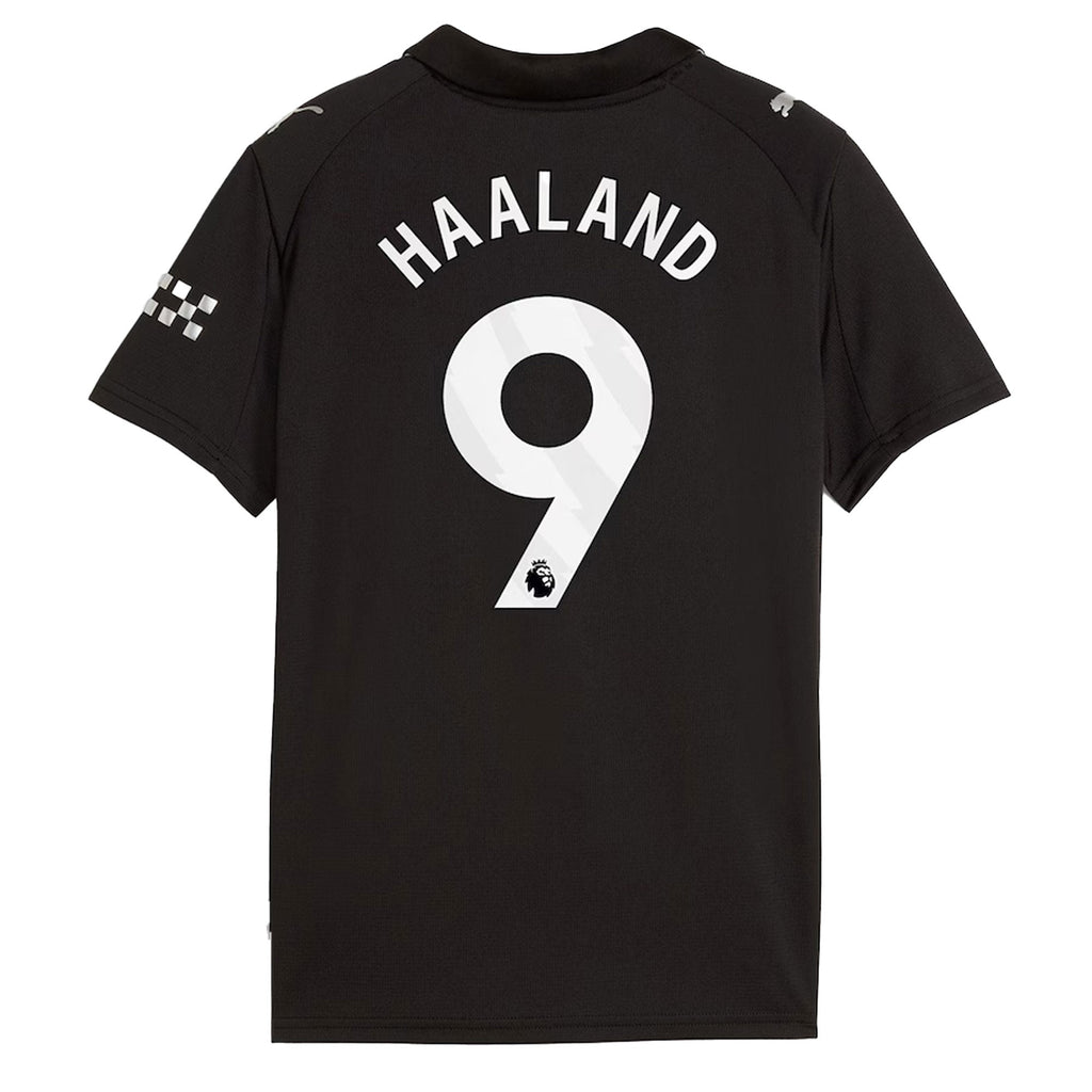 PUMA Manchester City Kids Away Stadium 2025/26 Jersey w/ Haaland #9