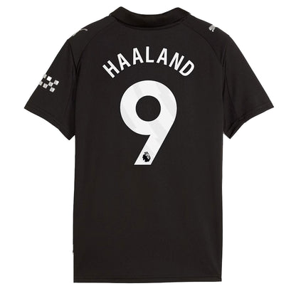 PUMA Manchester City Kids Away Stadium 2025/26 Jersey w/ Haaland 