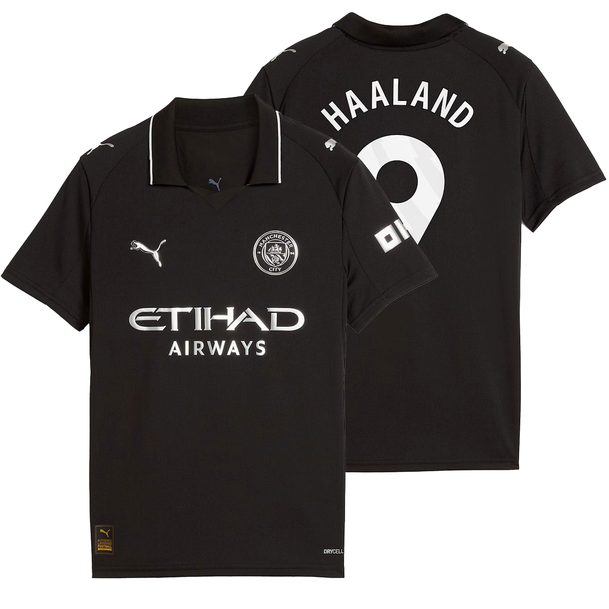 PUMA Manchester City Kids Away Stadium 2025/26 Jersey w/ Haaland #9