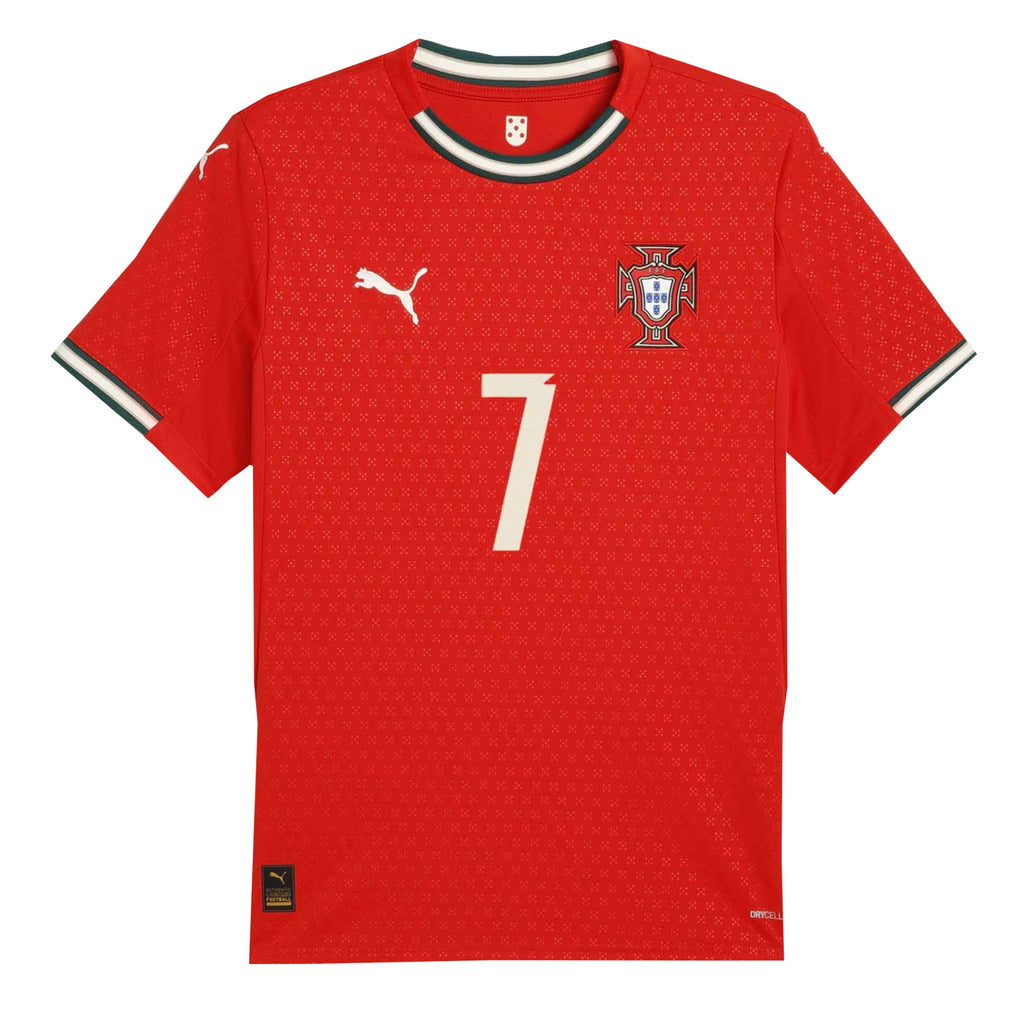 PUMA Portugal Kids Home Stadium 2025/26 Jersey w/ Ronaldo #7