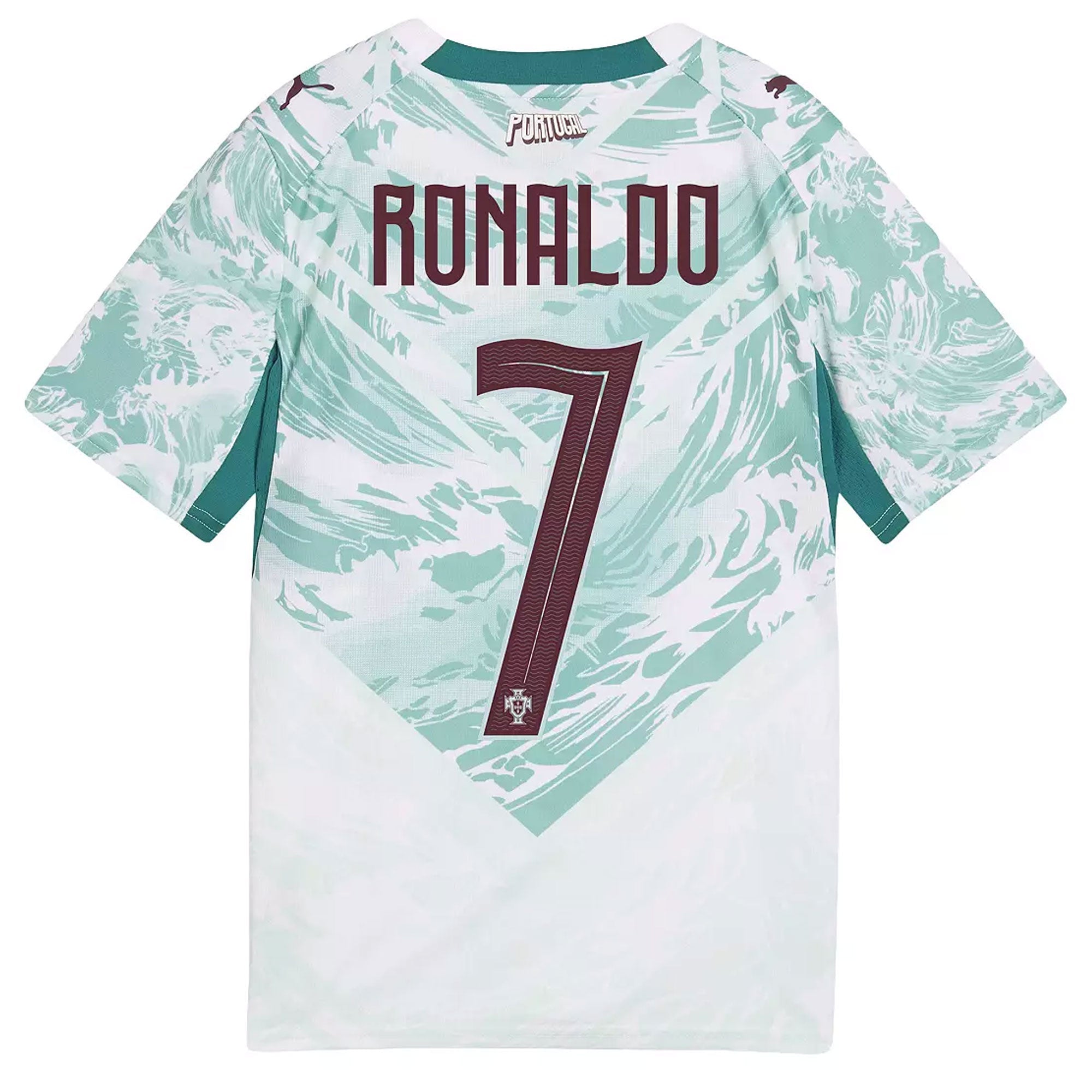 PUMA Portugal Kids Away Stadium 2026 Jersey w/ Ronaldo #7