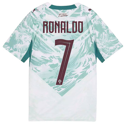 PUMA Portugal Kids Away Stadium 2026 Jersey w/ Ronaldo 
