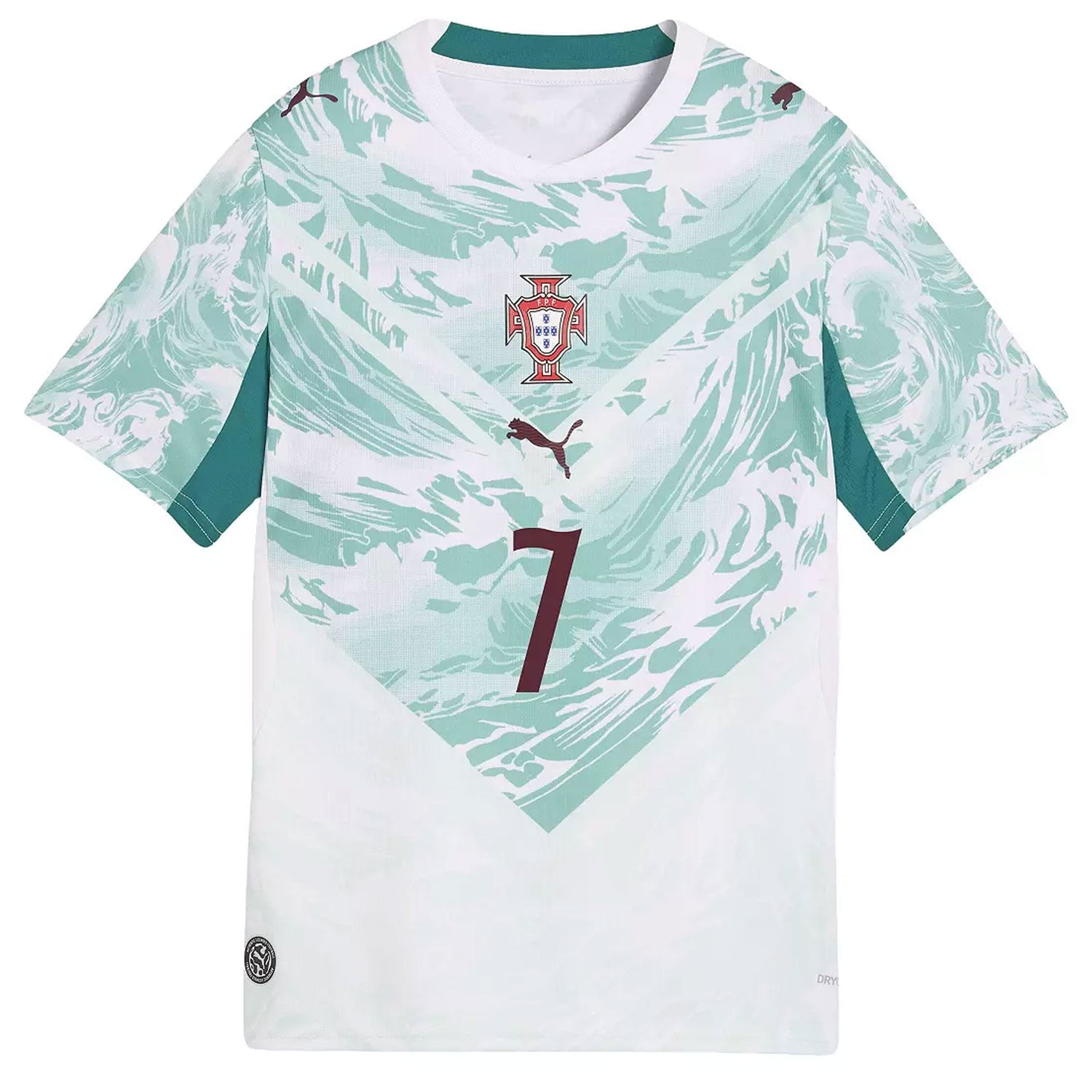 PUMA Portugal Kids Away Stadium 2026 Jersey w/ Ronaldo 