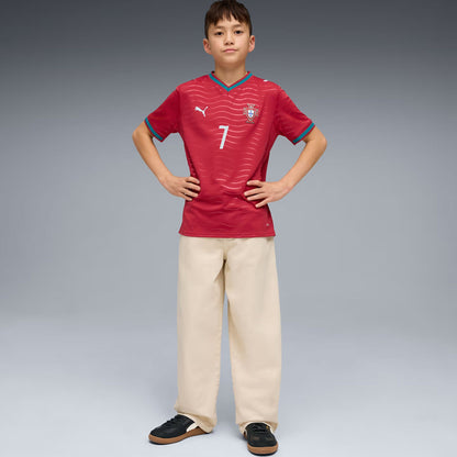 PUMA Portugal Kids Home Stadium 2026 Jersey w/ Ronaldo 