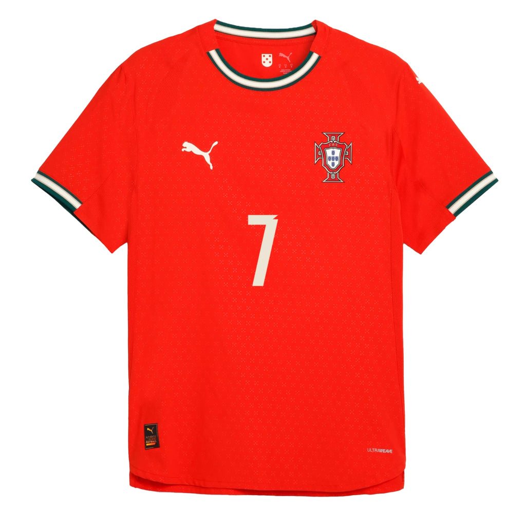 PUMA Portugal Men's Home Authentic 2025/26 Jersey w/ Ronaldo #7