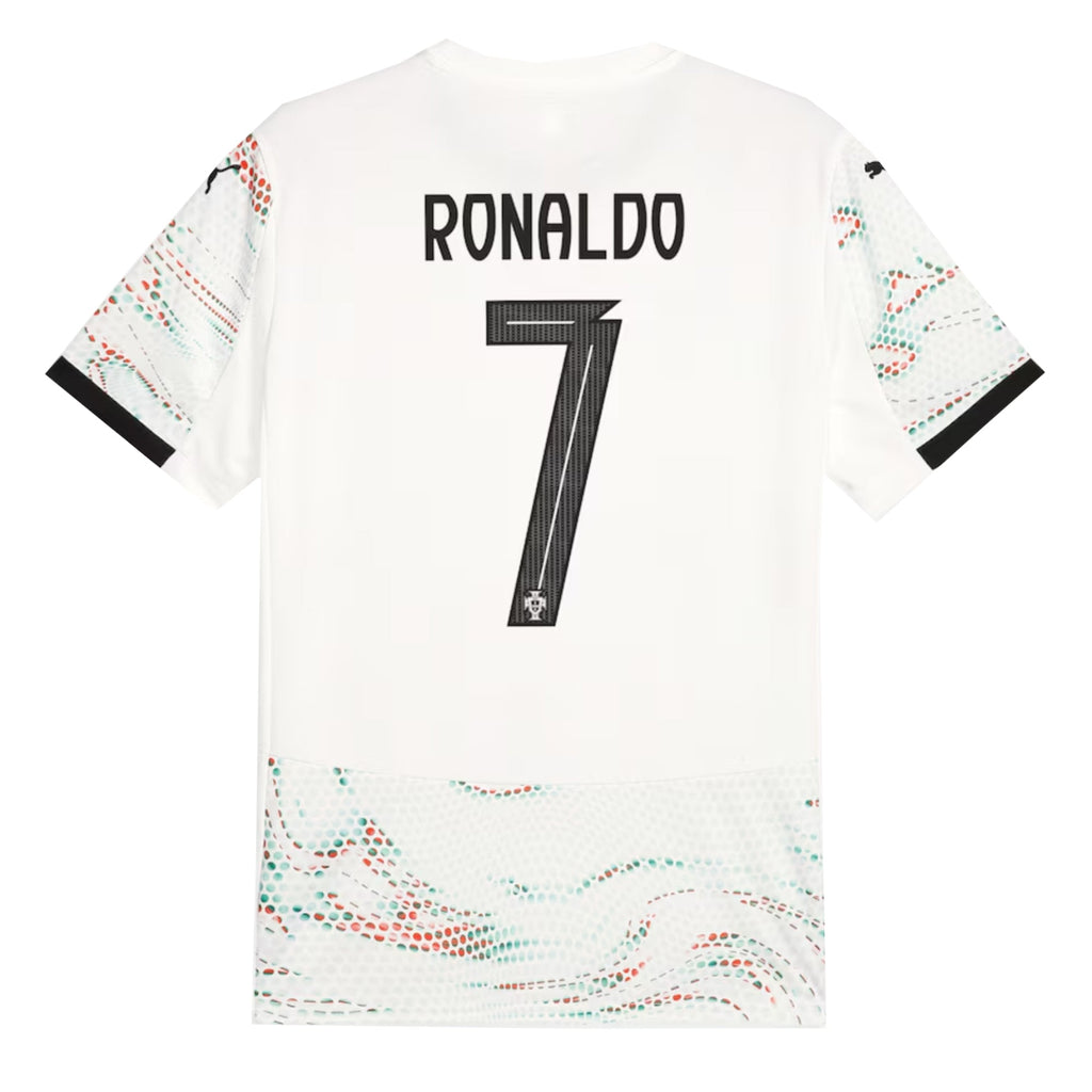 PUMA Portugal Men's Away Stadium 2025/26 Jersey w/ Ronaldo # 7
