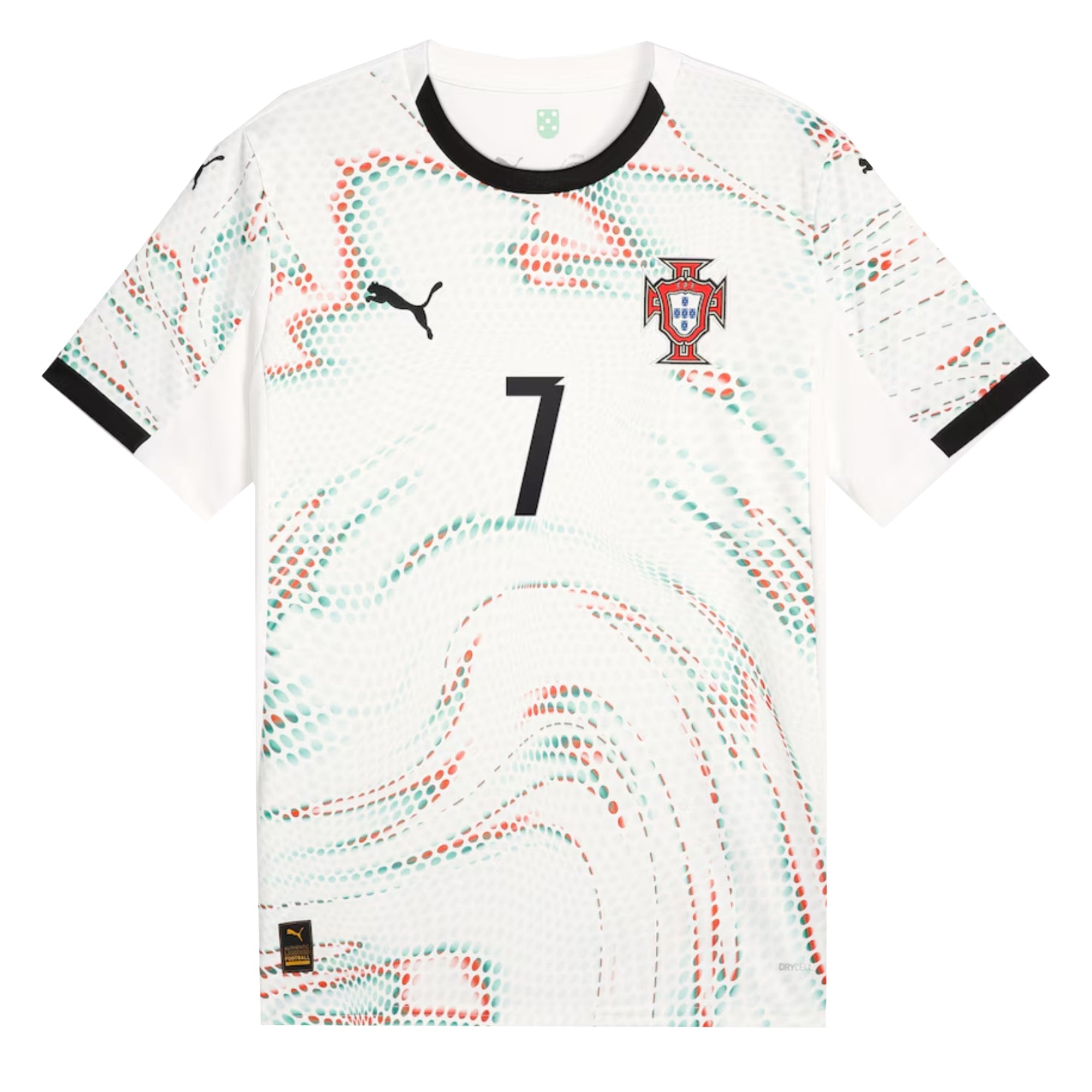 PUMA Portugal Men's Away Stadium 2025/26 Jersey w/ Ronaldo # 7