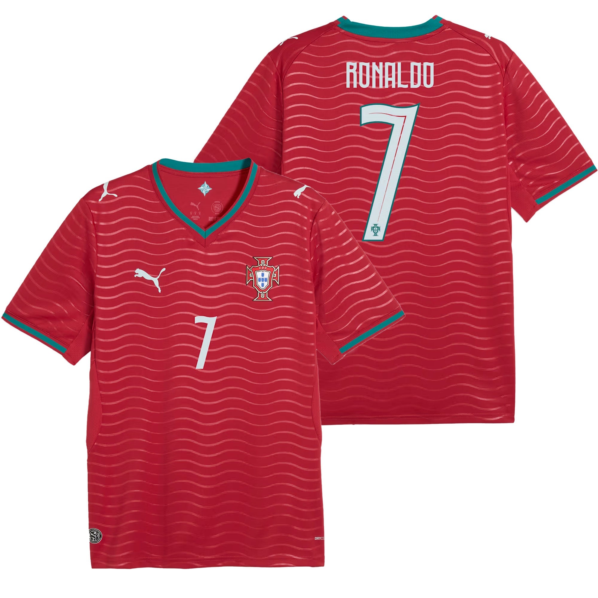 PUMA Portugal Men's Home Stadium 2026 Jersey w/ Ronaldo #7