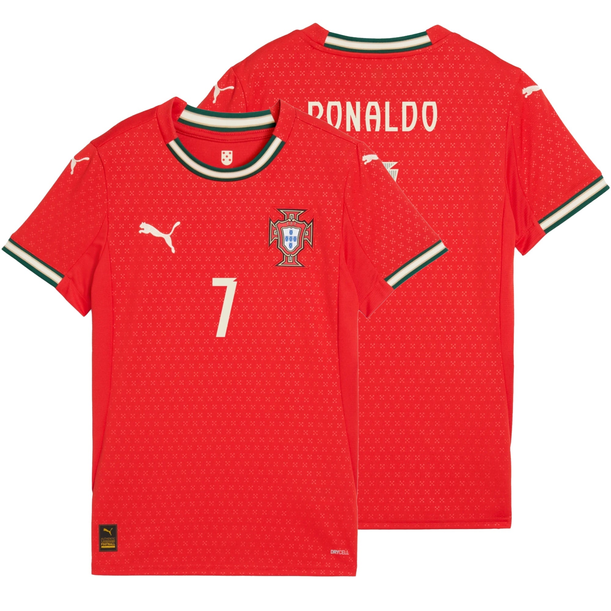PUMA Portugal Women's Home Stadium 2025/26 Jersey w/ Ronaldo #7