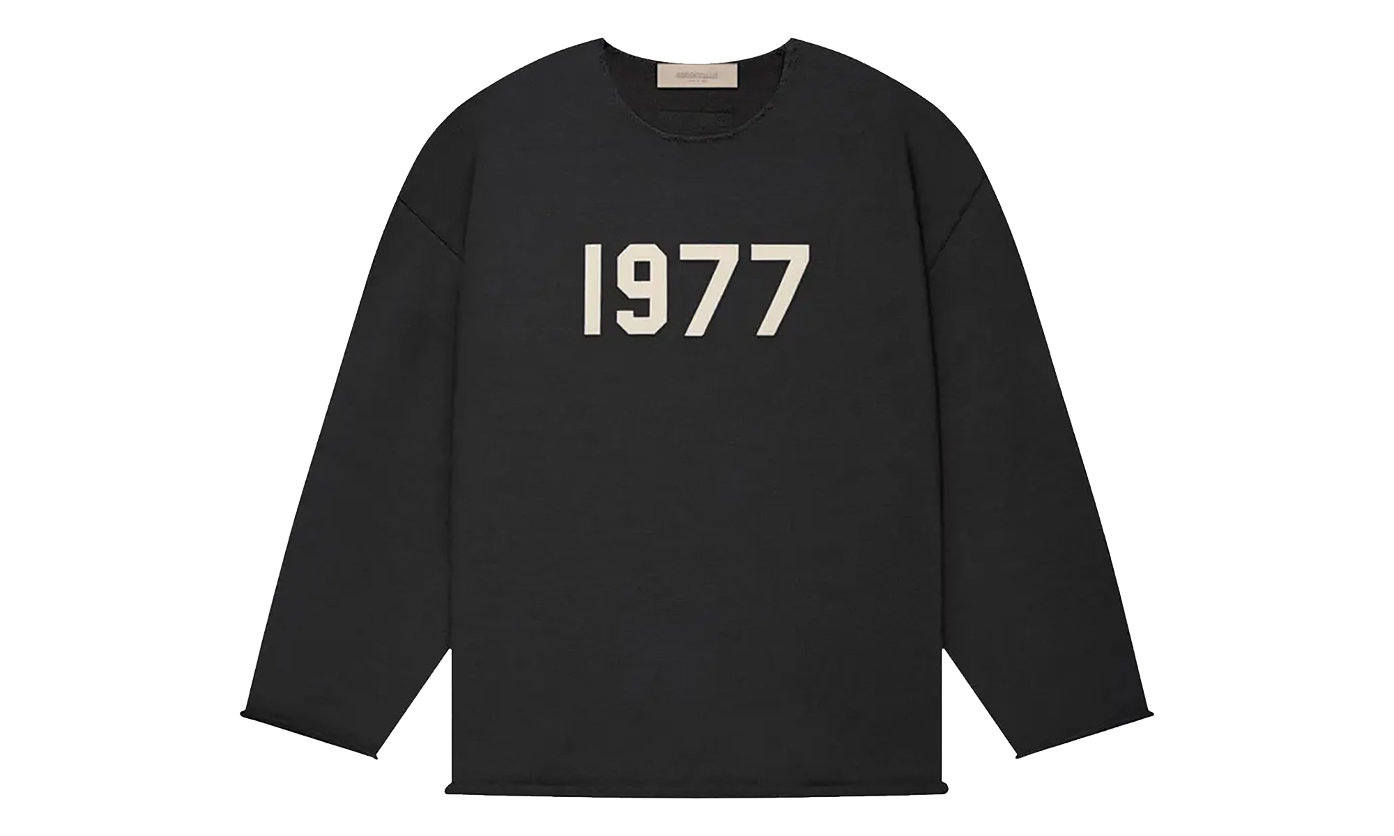 1977 Raw Edge Crewneck Sweater "Iron" 192BT212170F