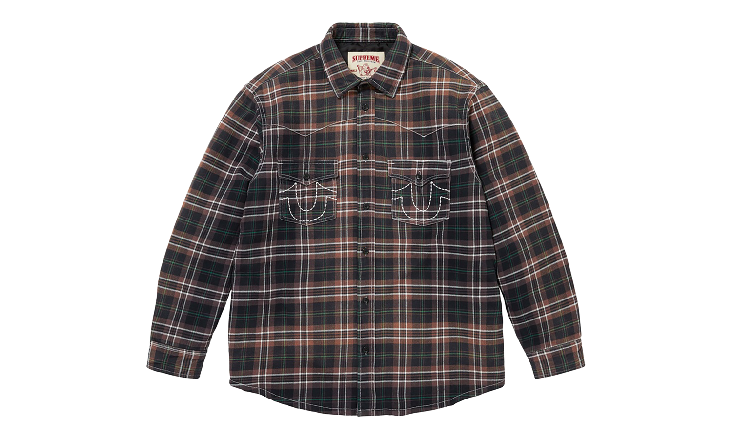 True Religion Quilted Lined Plaid Flannel "FW25 - Black" SU27089