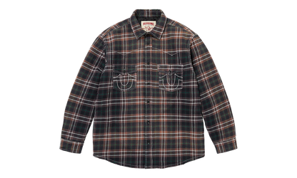 True Religion Quilted Lined Plaid Flannel "FW25 - Black" SU27089
