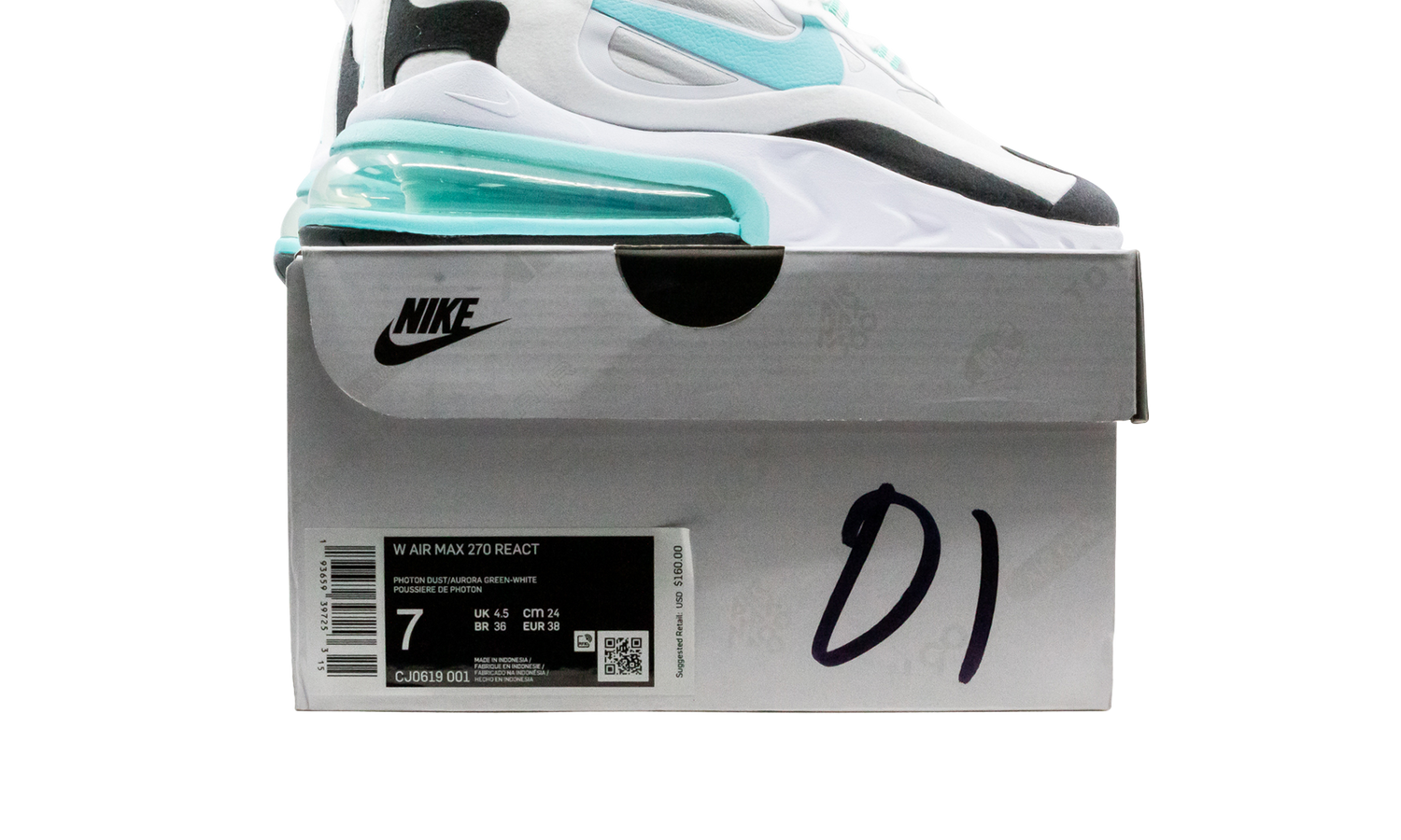 AIR MAX 270 REACT WMNS "Photon Dust" CJ0619 001