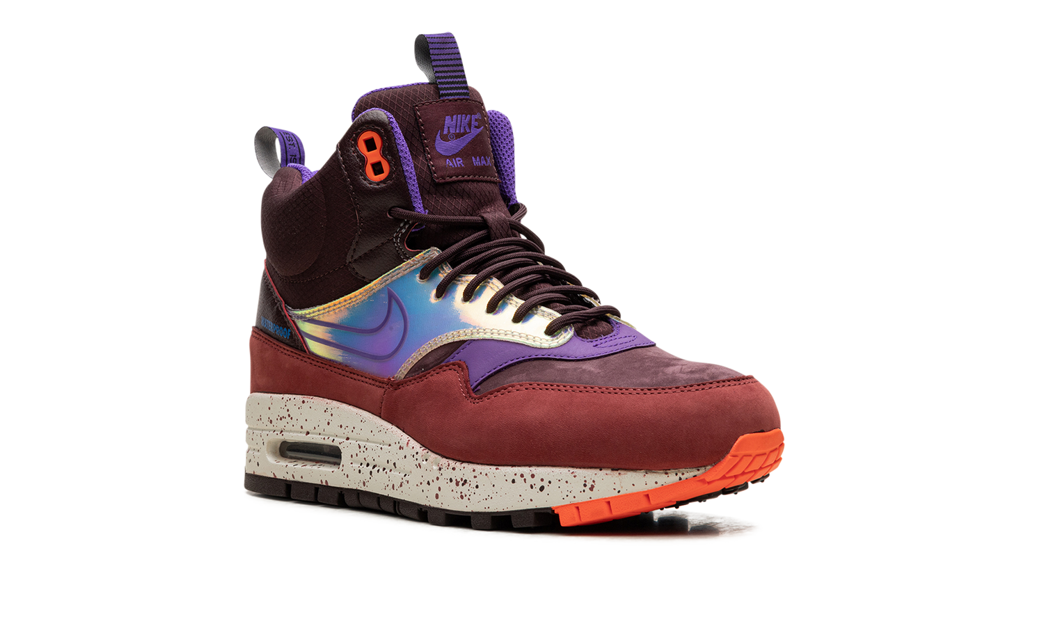 AIR MAX 1 MID SNEAKERBOOT WMNS "Deep Burgundy Iridescent" 685269 600