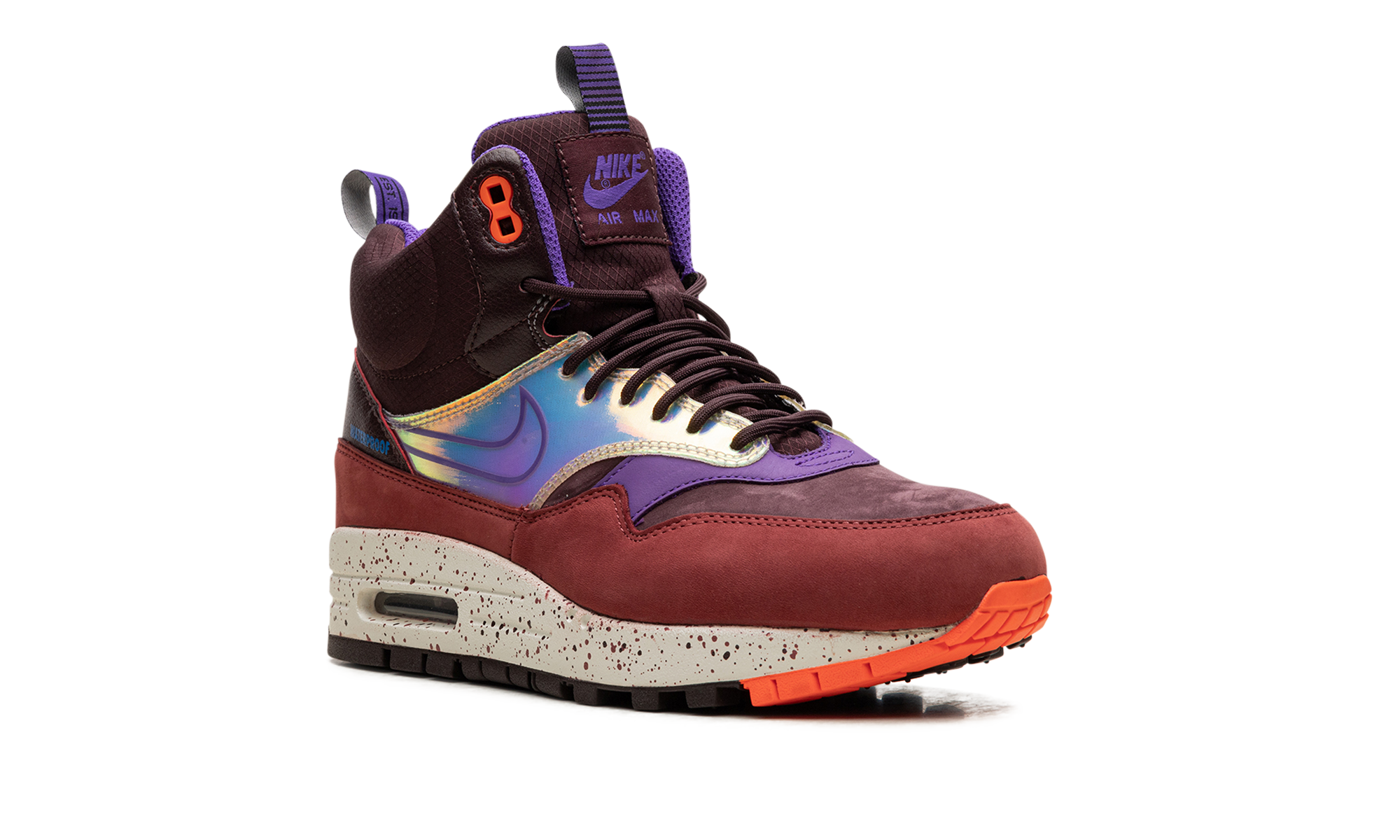 AIR MAX 1 MID SNEAKERBOOT WMNS "Deep Burgundy Iridescent" 685269 600