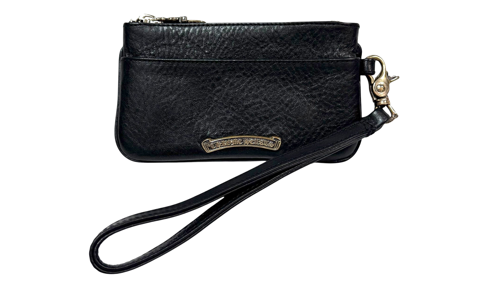 Wristlet Leather Cross Patch Wallet "Black" CHRM1098