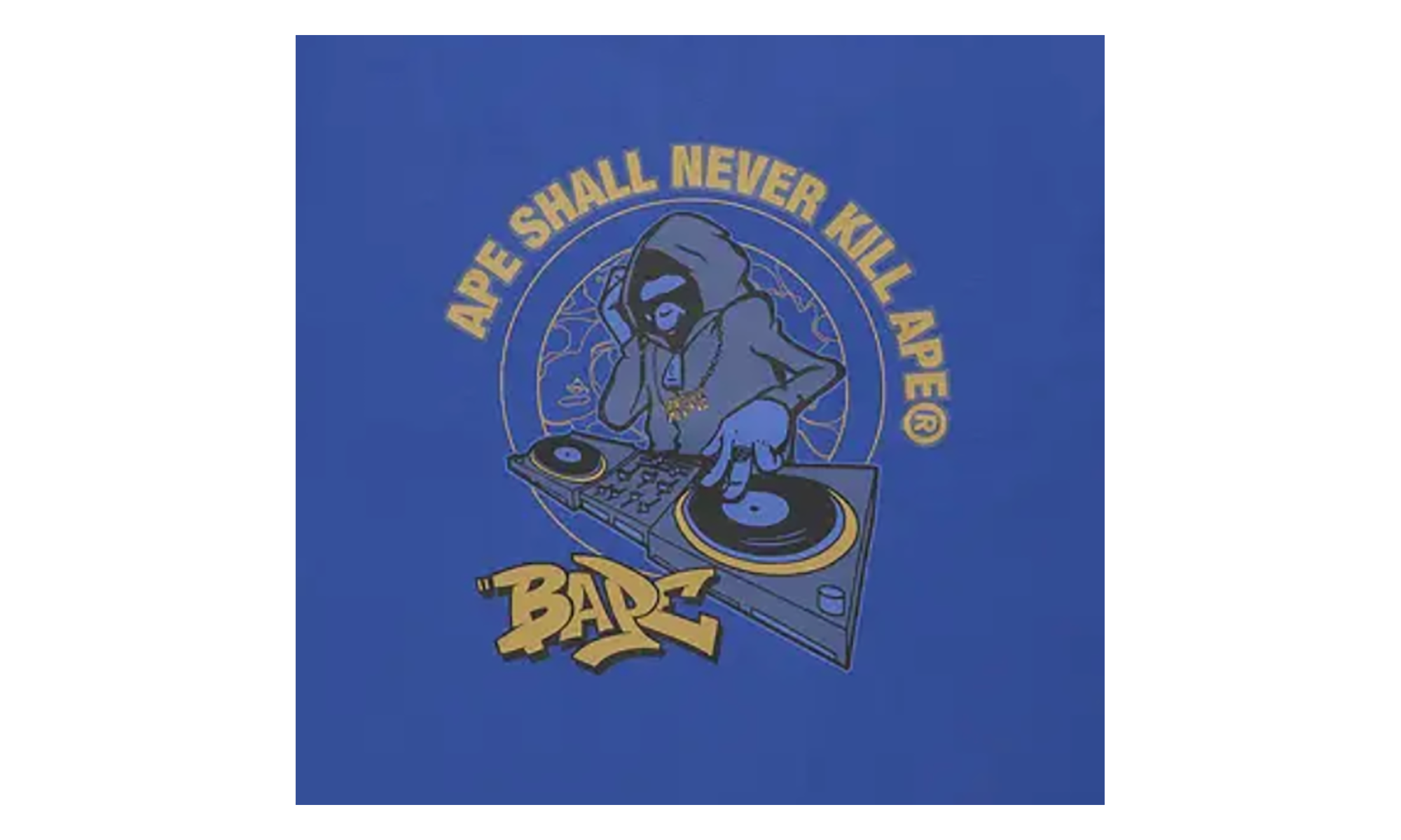 (B)Ape DJ Tee "Blue" 1J80 110 047 BLUE