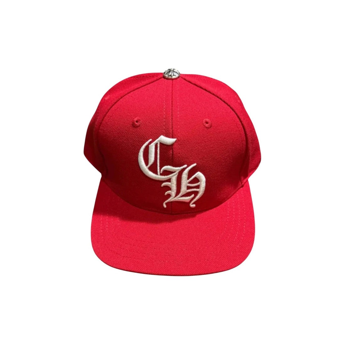 Chrome Hearts Essentials LA Exclusive Baseball Wool Cap Red