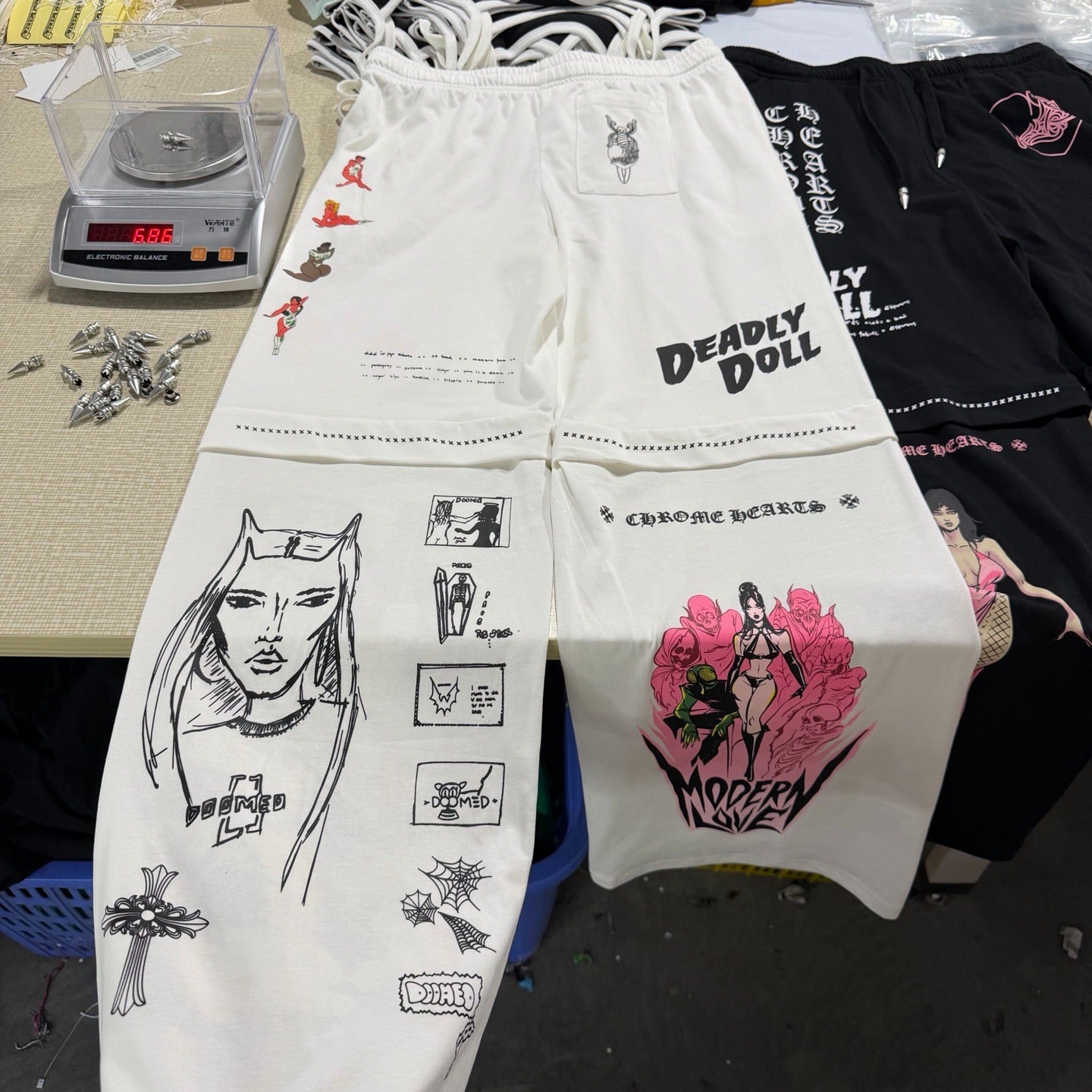 Chrome heart sweatpants