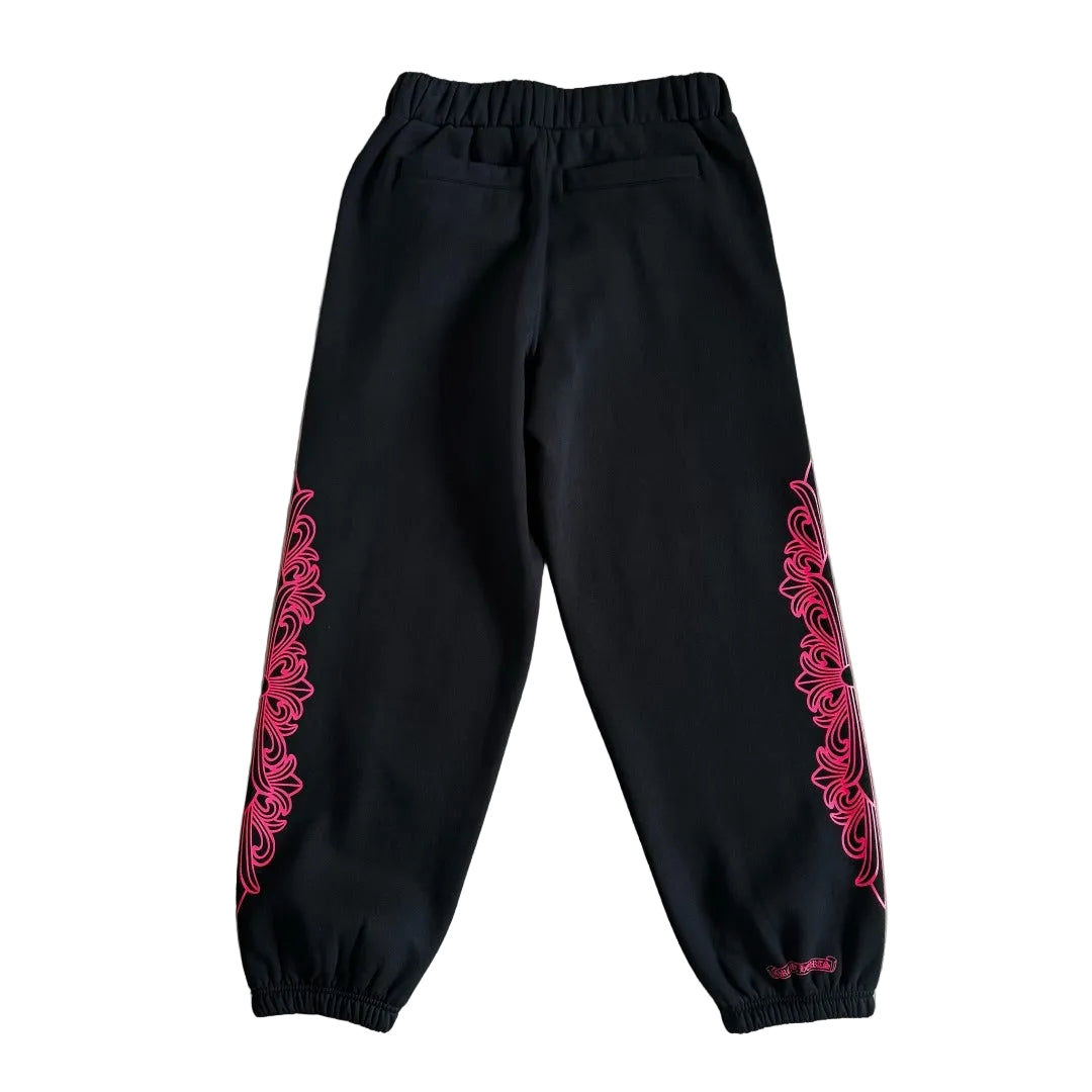 Chrome Hearts Horseshoe Floral Sweatpants