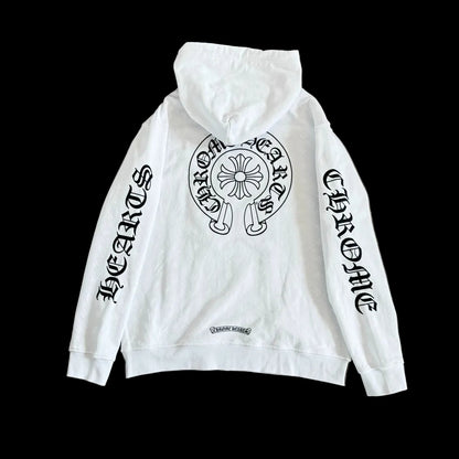 Chrome Hearts Split Block Logo Zip-Up Hoodie