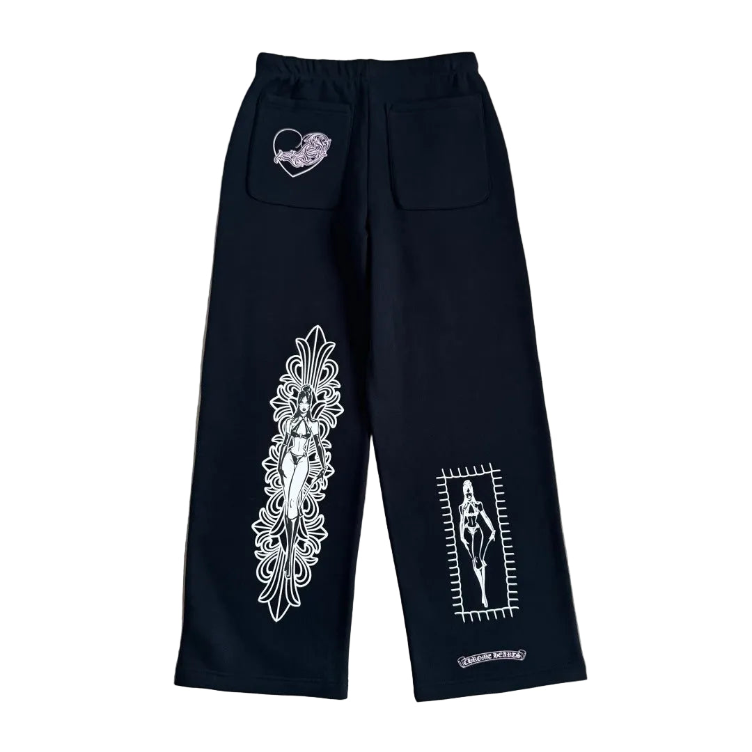 Chrome Hearts x Deadly Doll Sweatpants in black