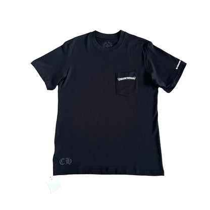 Chrome Hearts x Fulllegscarrow "Blue Scroll" Pocket T-Shirt in Black