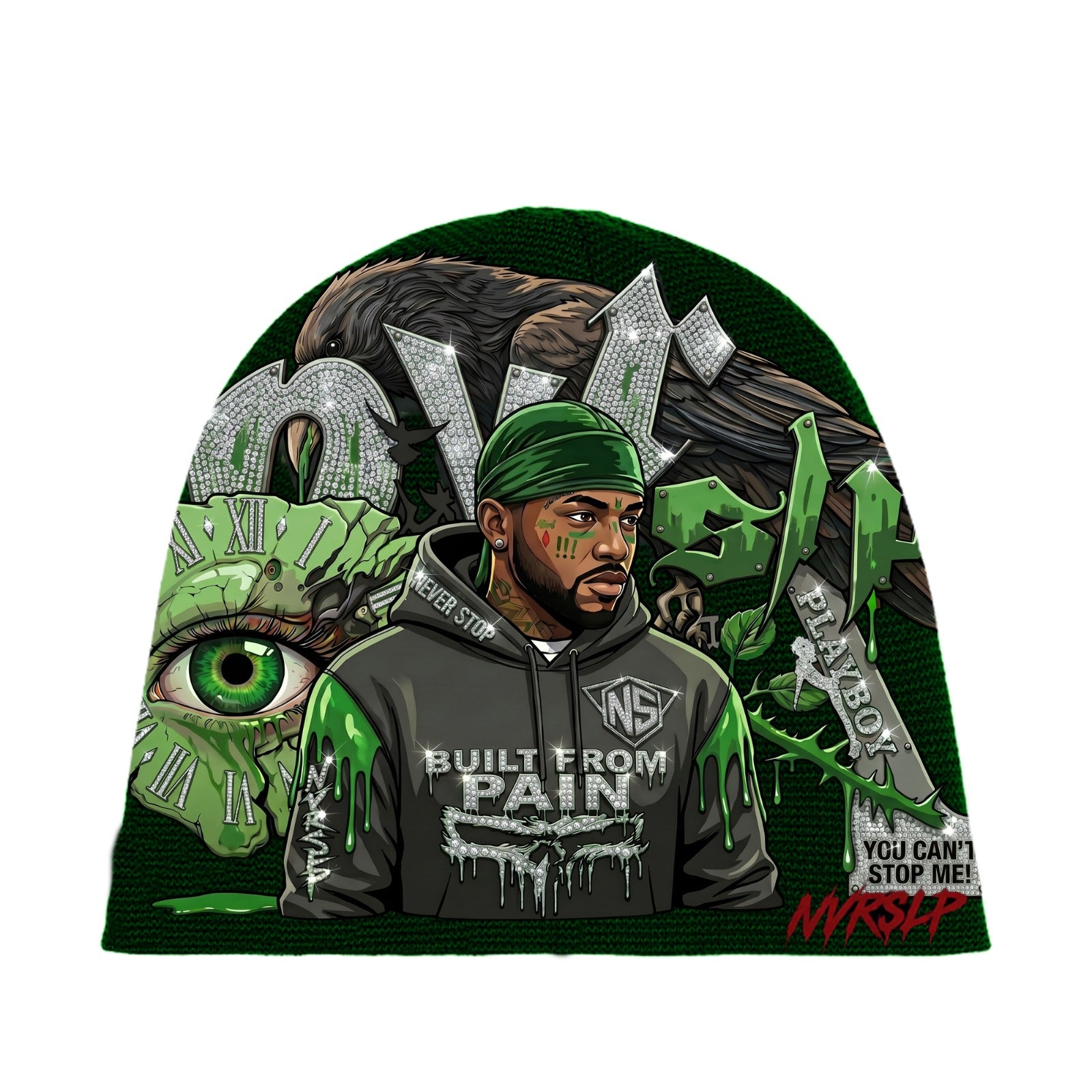 NVRSLP™ "Built From Pain" Beanie