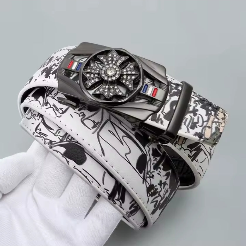 Men's Automatic Belt Rotating Buckle