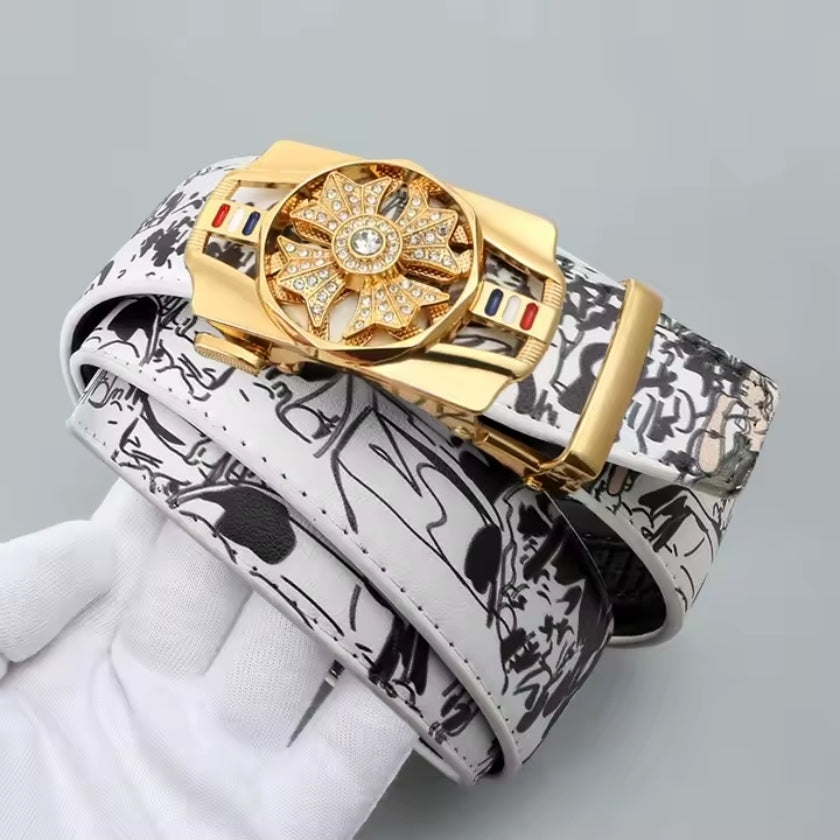 Men's Automatic Belt Rotating Buckle