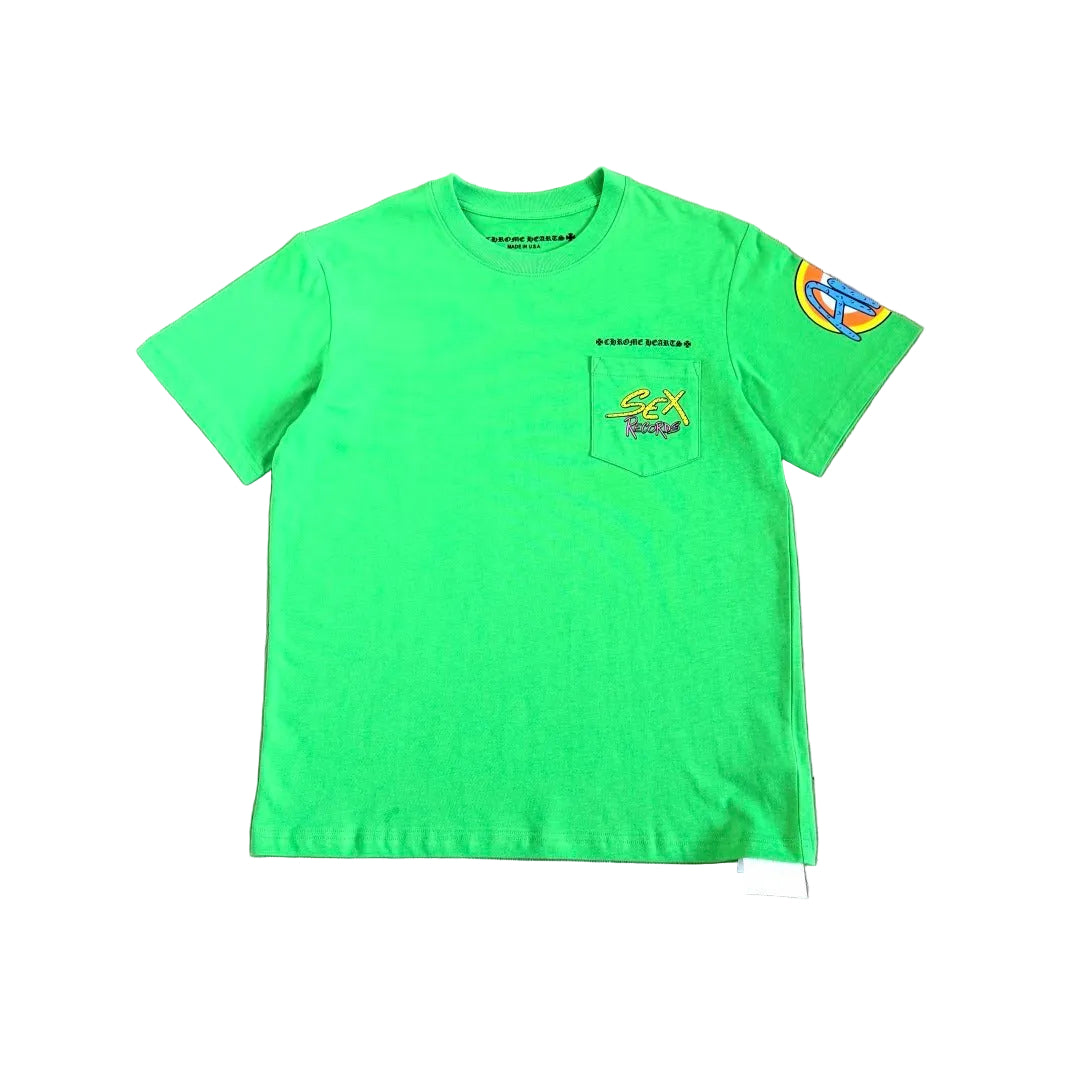Chrome Hearts x Matty Boy Sex Records Short-Sleeve T-Shirt in "Citrus"