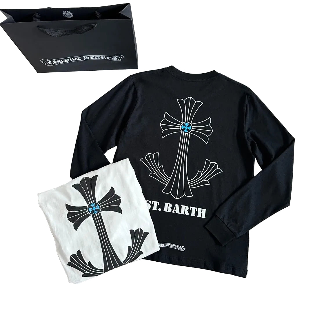 Chrome Hearts St. Barths Exclusive Anchor Cross Long Sleeve