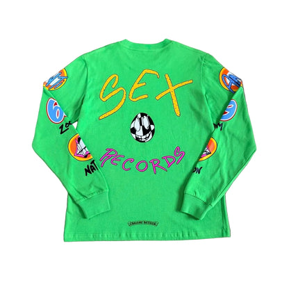 Chrome Hearts x Matty Boy Sex Records Long-Sleeve T-Shirt in "Citrus"