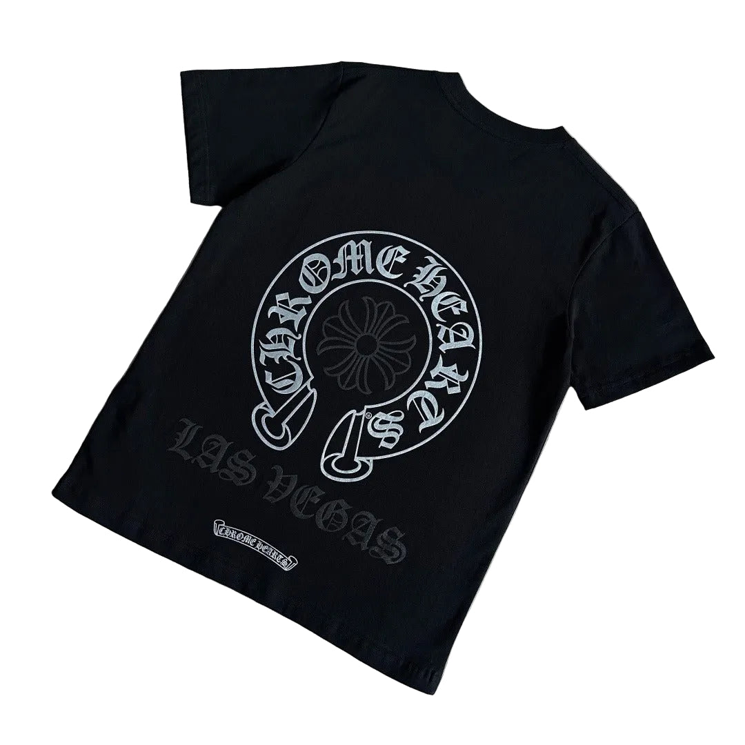 Chrome Hearts Horseshoe Logo Pocket T-Shirt in black.