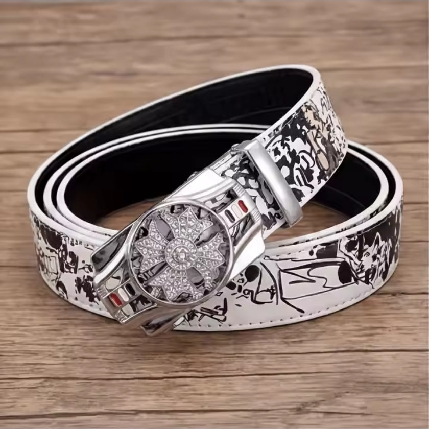 Men's Automatic Belt Rotating Buckle