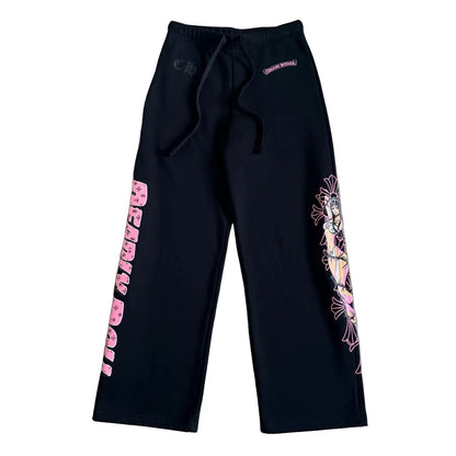 Chrome Hearts x Deadly Doll Black/Pink Sweatpants