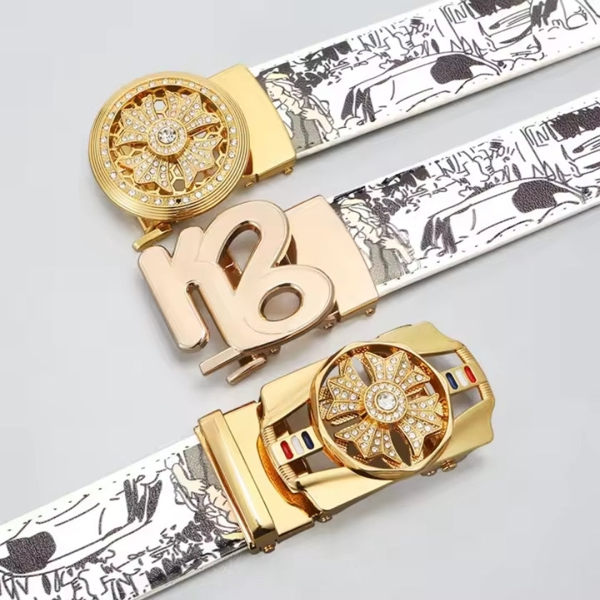 Men's Automatic Belt Rotating Buckle